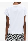Autograph cap-sleeve T-shirt