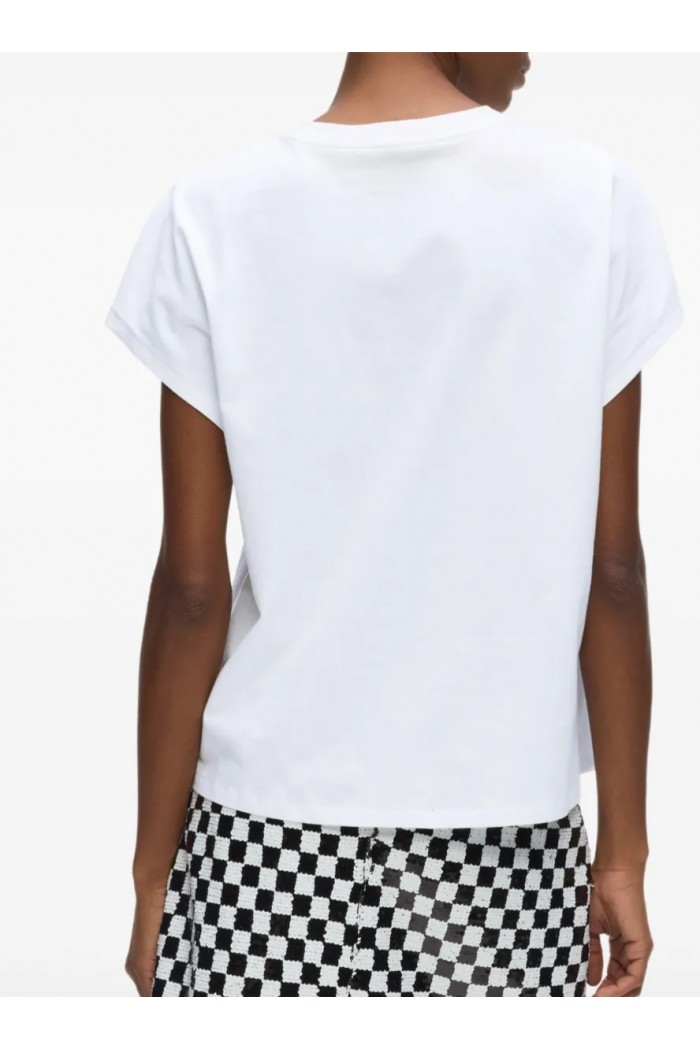 Autograph cap-sleeve T-shirt