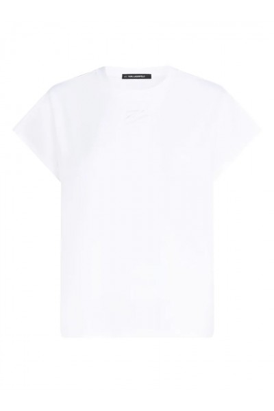 Autograph cap-sleeve T-shirt