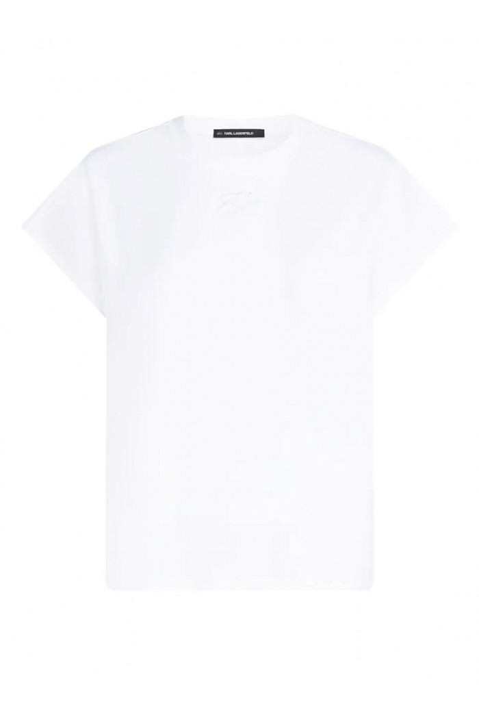Autograph cap-sleeve T-shirt