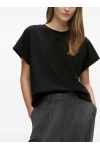 Autograph cap-sleeve T-shirt