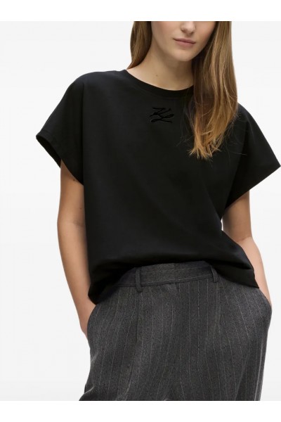 Autograph cap-sleeve T-shirt