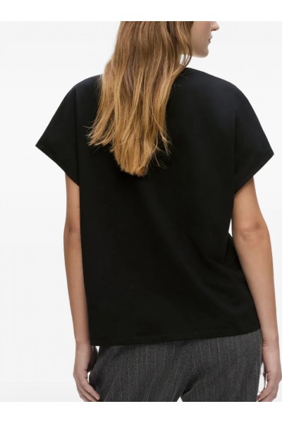 Autograph cap-sleeve T-shirt