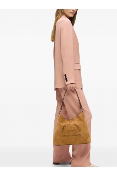 Daily suede hobo bag