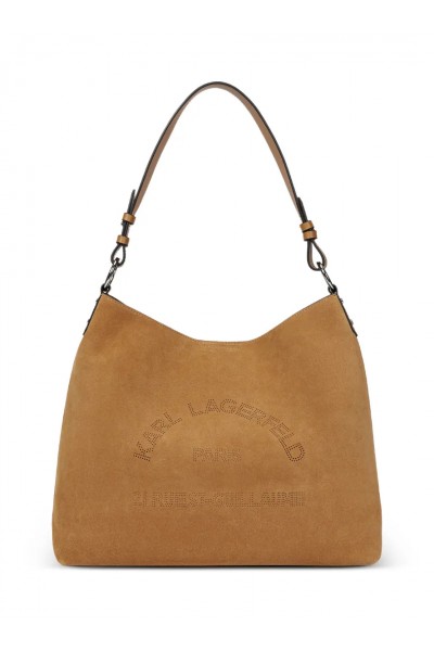 Daily suede hobo bag