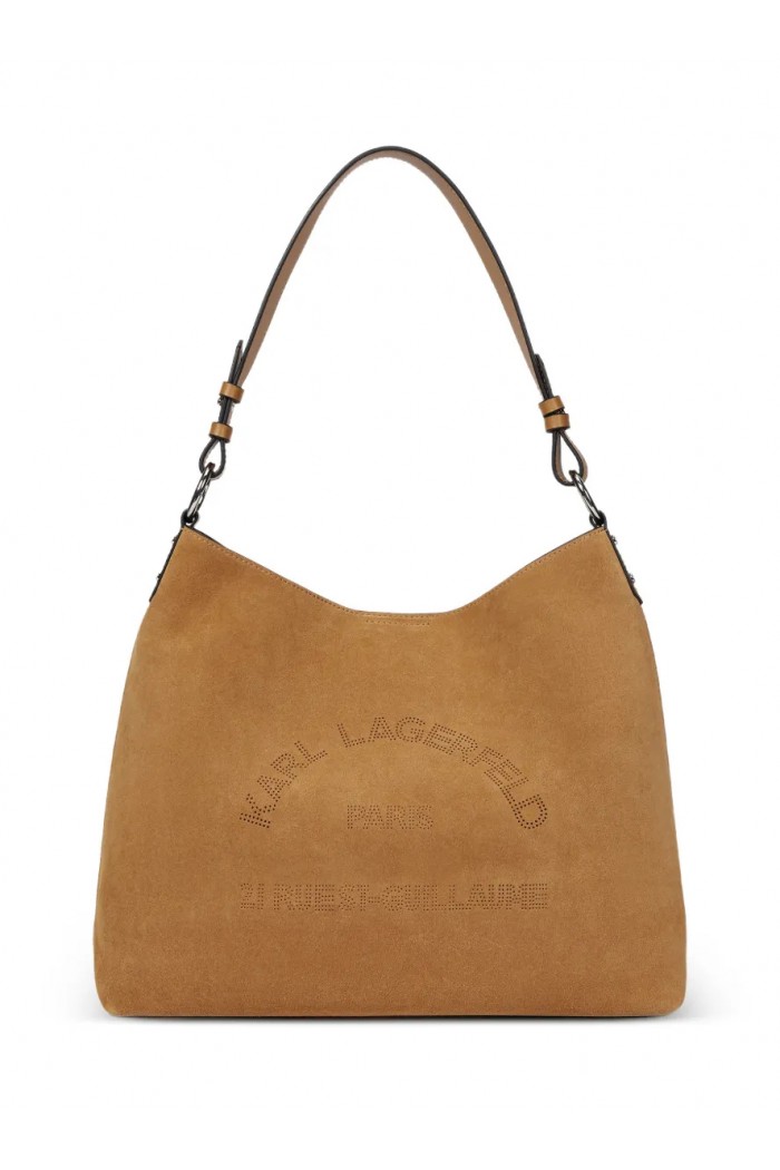 Daily suede hobo bag