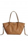 Pierced top-handle tote bag