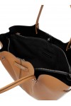 Pierced top-handle tote bag