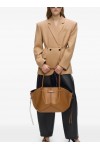 Pierced top-handle tote bag