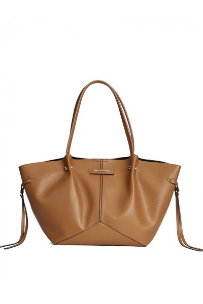 Pierced top-handle tote bag