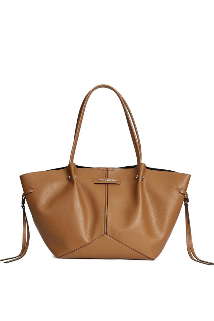 Pierced top-handle tote bag