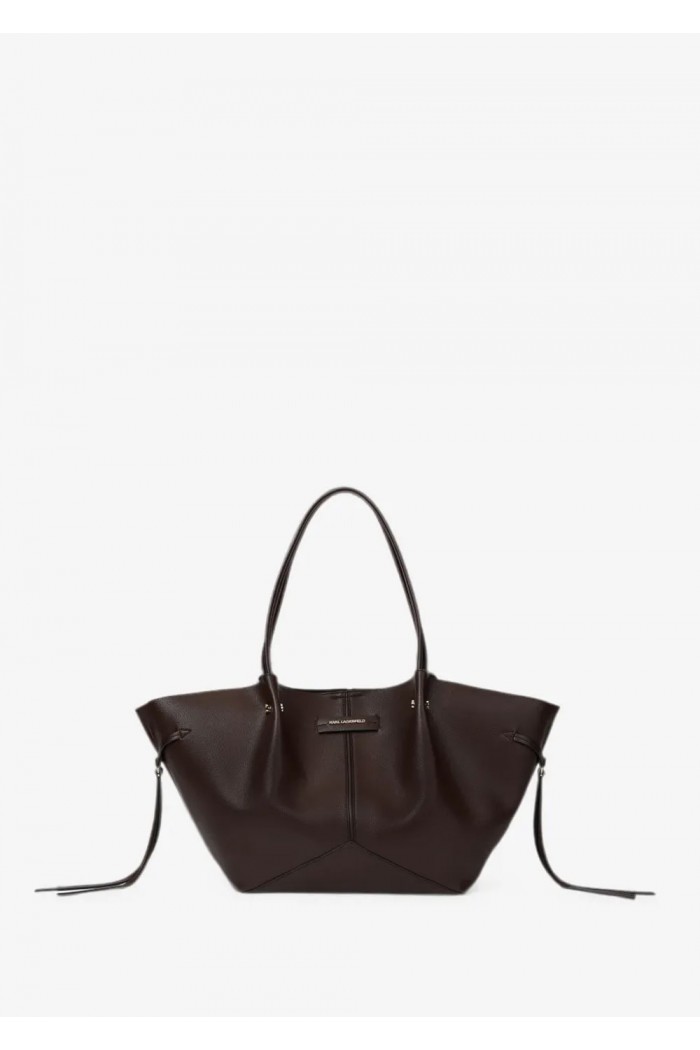 Pierced top-handle tote bag