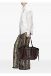 Pierced top-handle tote bag