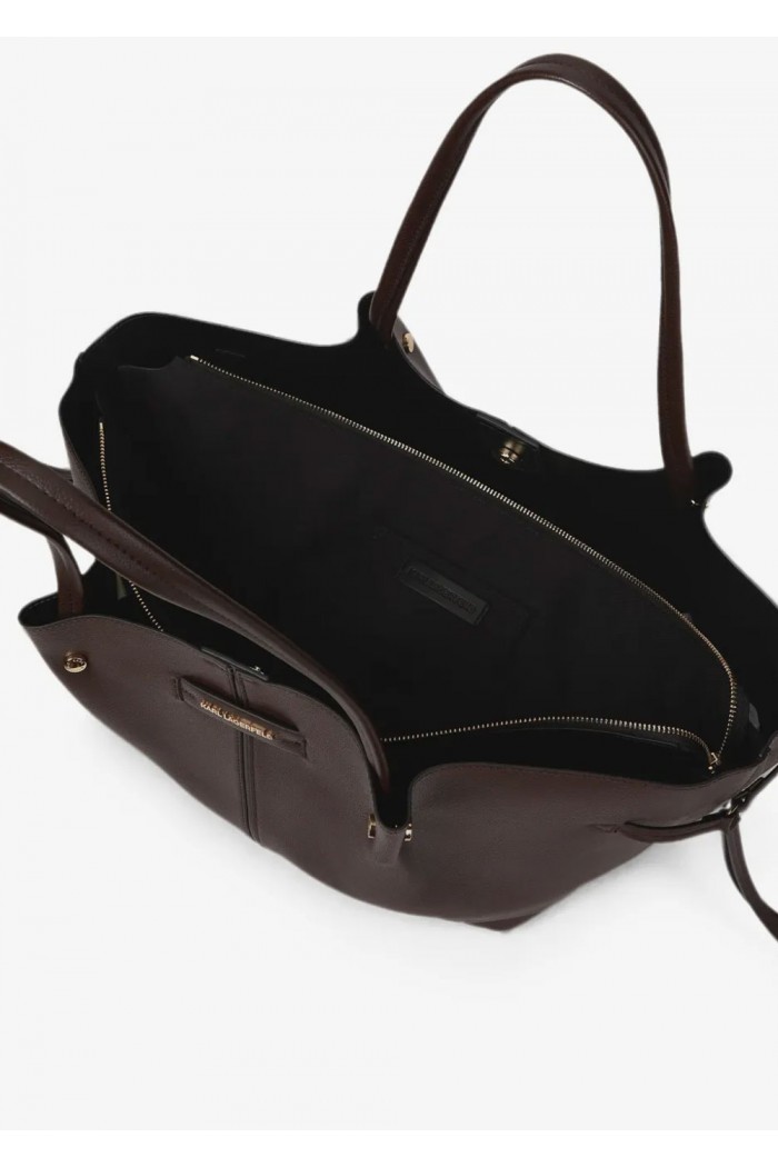 Pierced top-handle tote bag