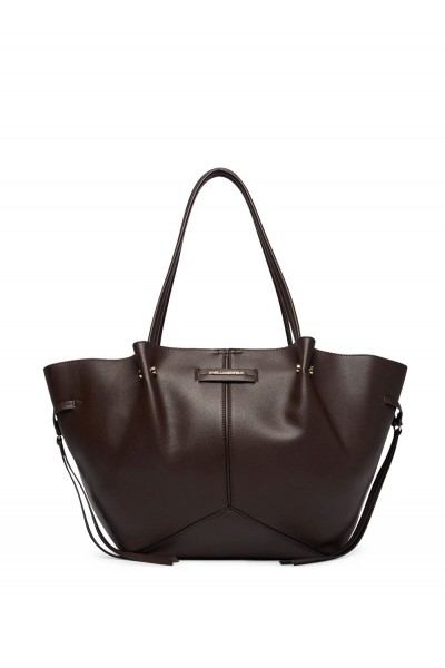 Pierced top-handle tote bag