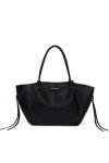 Pierced top-handle tote bag