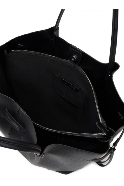 Pierced top-handle tote bag