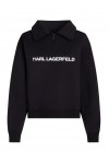 Logo athleisure half-zip sweatshirt