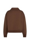 Logo athleisure half-zip sweatshirt