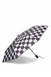 Ballet checkered sketch-print umbrella
