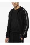 Logo loungewear zip-up hoodie