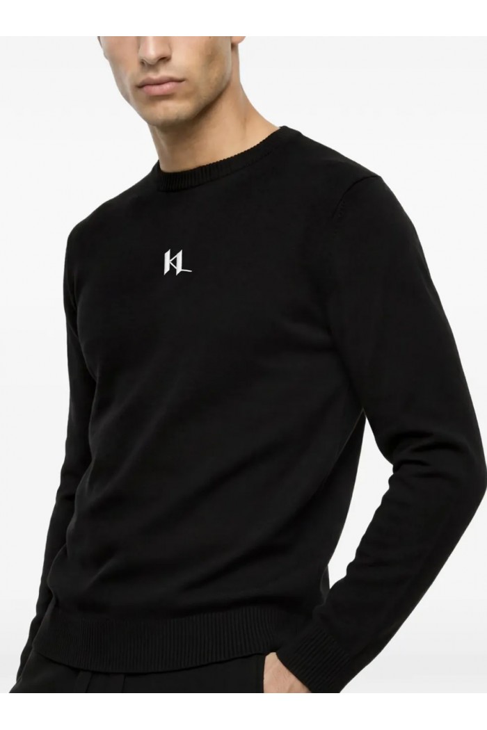 Monogram cashmere blend loungewear sweater