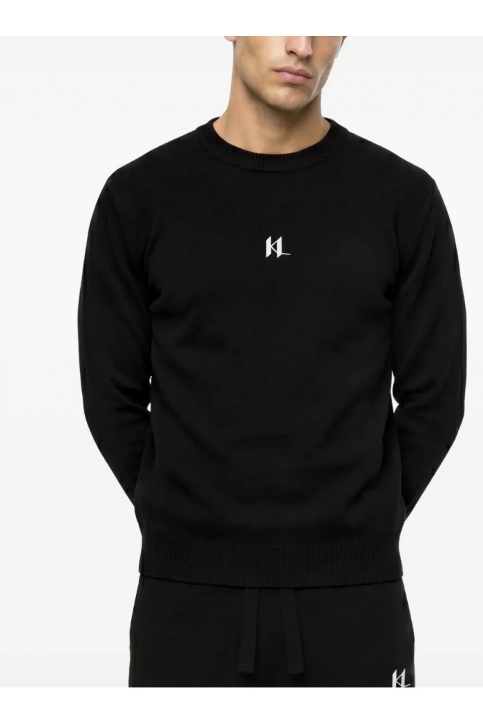 Monogram cashmere blend loungewear sweater