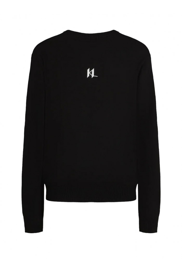 Monogram cashmere blend loungewear sweater