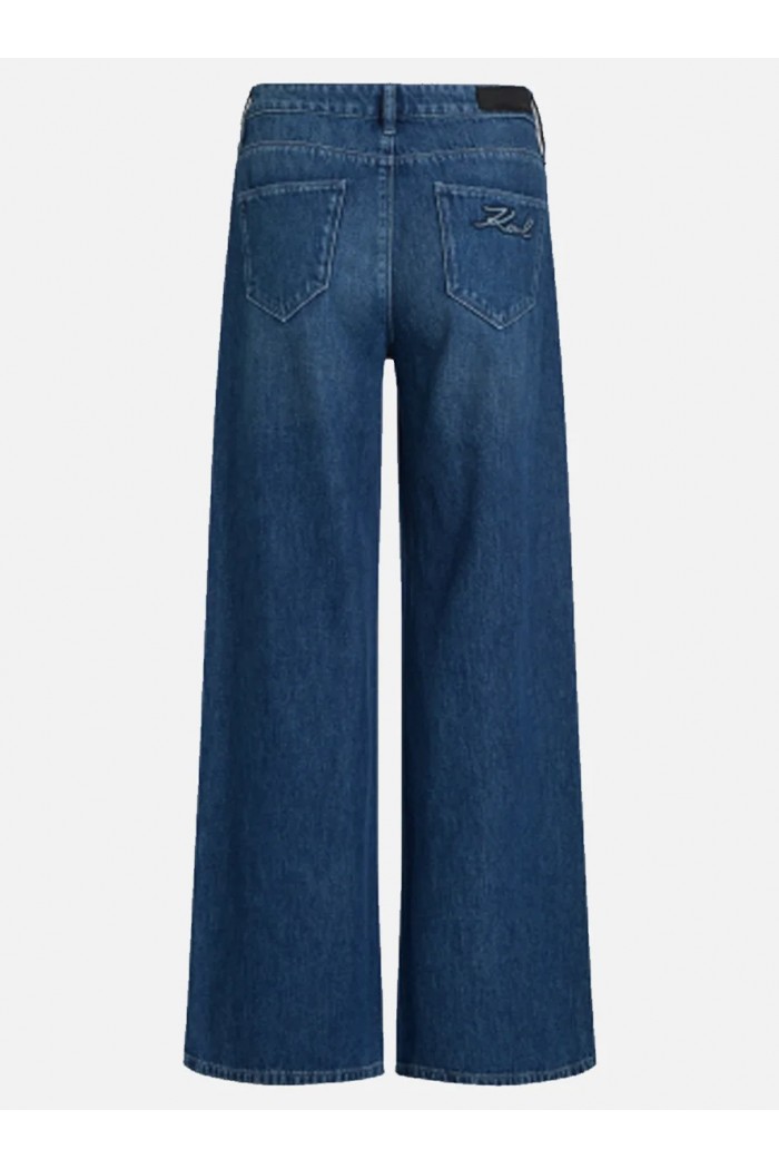 Wide Leg Denim Pants 