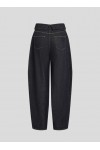 Fold Over Wide Denim 