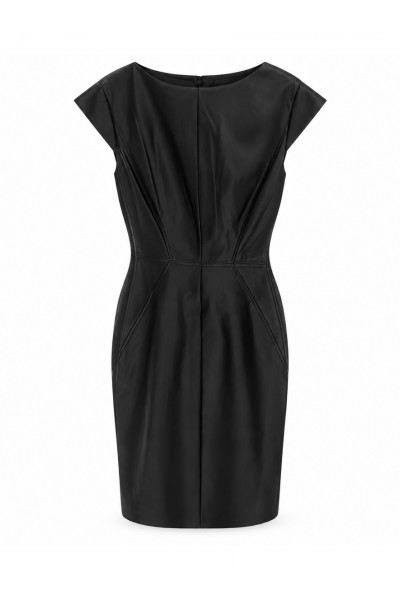 Faux Leather Dress