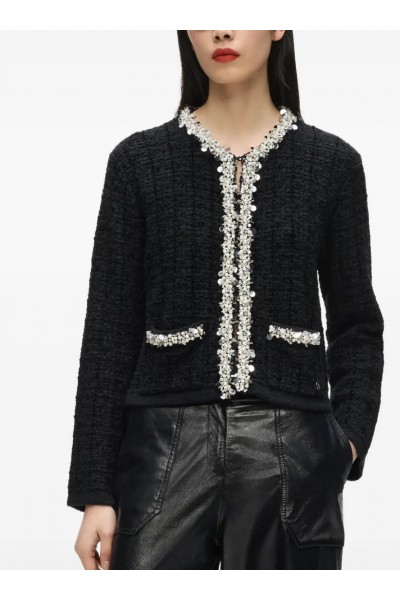Textured beaded cardigan