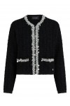Textured beaded cardigan