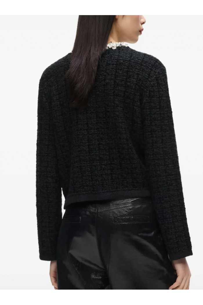 Textured beaded cardigan