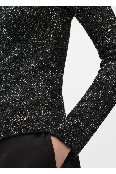 Sequin knit top