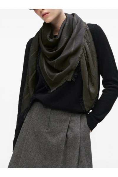 Autograph shimmer jacquard scarf