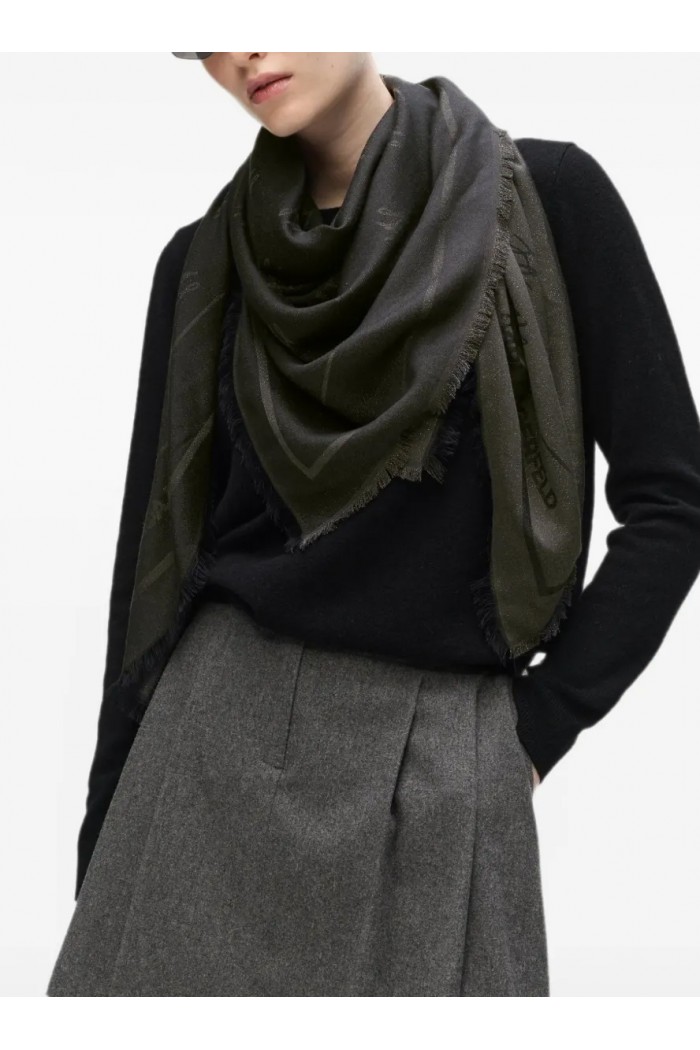 Autograph shimmer jacquard scarf
