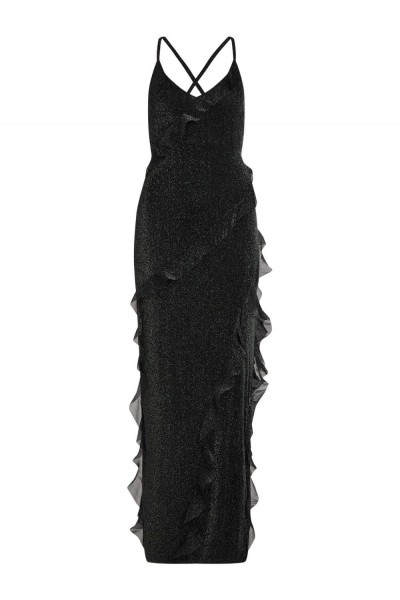 LUREX RUFFLE DRESS