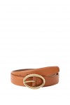 Oval buckle belt