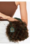 Small macrame crystal bag