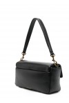 Leather Oxford shoulder bag