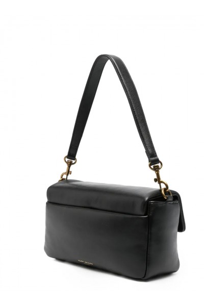 Leather Oxford shoulder bag