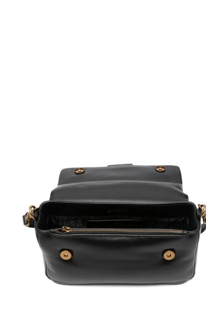 Leather Oxford shoulder bag
