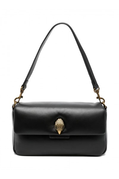 Leather Oxford shoulder bag
