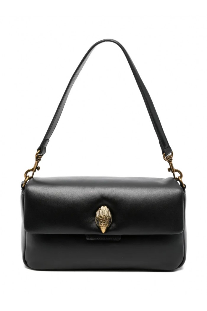 Leather Oxford shoulder bag