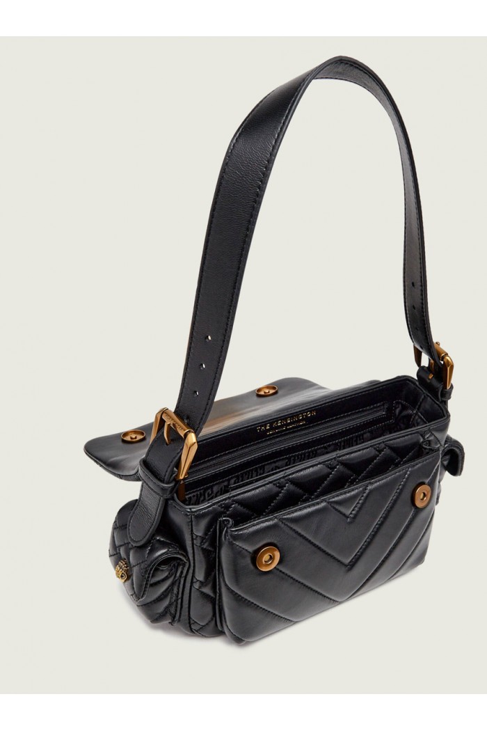 Kensington Leather Shoulder Bag Multipocket