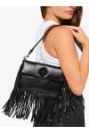 oxford fringe drench shoulder bag