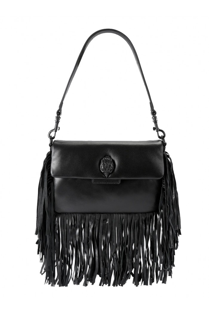 oxford fringe drench shoulder bag