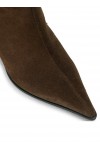 Suede Zip Up Ankle Booties
