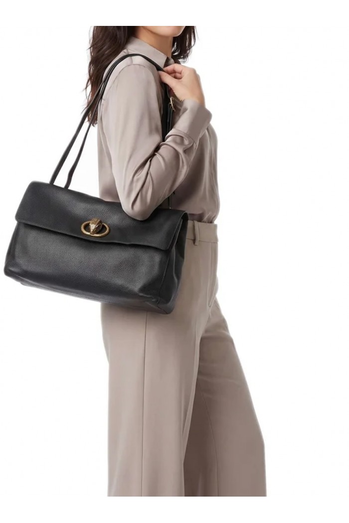 Chelsea Large Hobo bag grained leather black